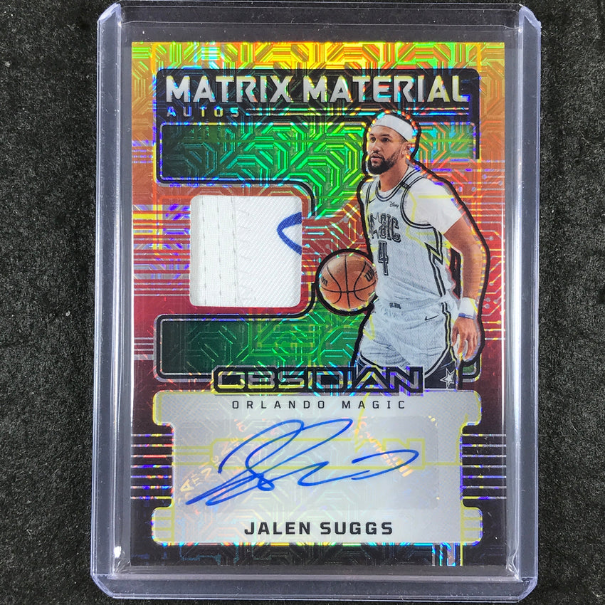 2024-25 Obsidian JALEN SUGGS Matrix Material Patch Auto Molten Mojo 8/10