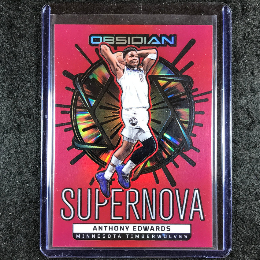 2024-25 Obsidian ANTHONY EDWARDS Supernova Red Flood #5