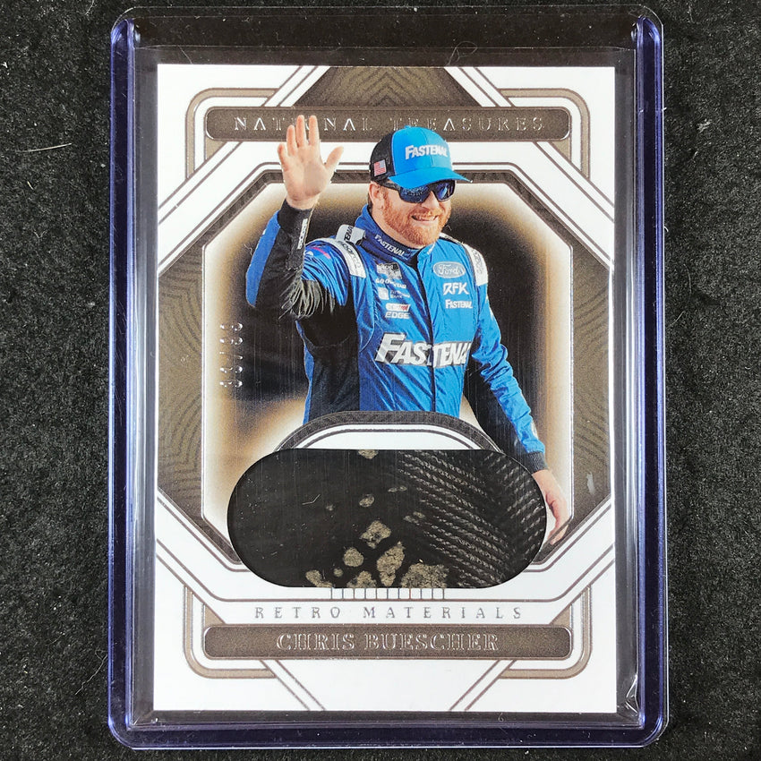 2023 National Treasures CHRIS BUESCHER Retro Materials Tire Relic 33/99
