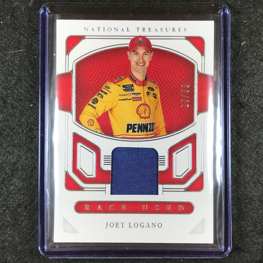2023 National Treasures JOEY LOGANO Race Used Firesuit Relic 10/99