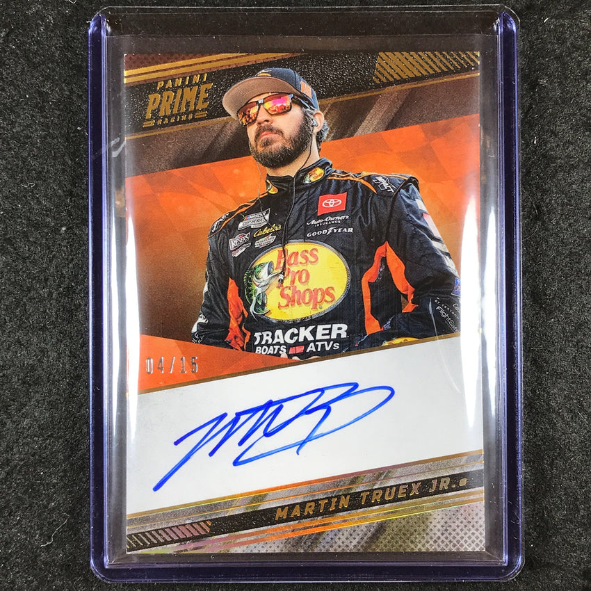 2023 National Treasures MARTIN TRUEX JR. Prime Signatures Auto Gold Holo 4/15
