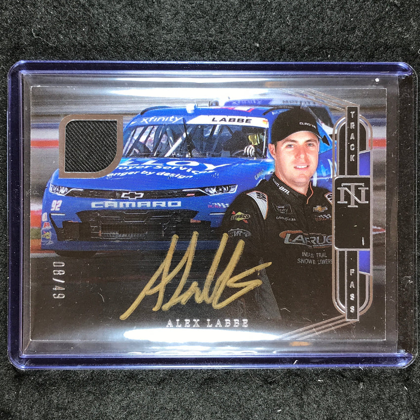 2023 National Treasures ALEX LABBE Track Pass Material Signatures Auto 8/49