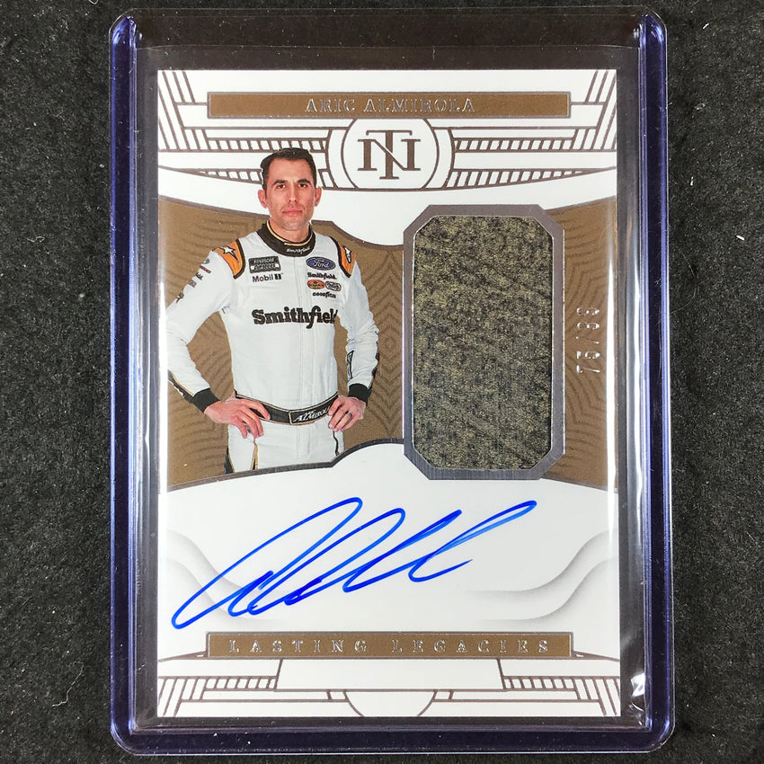2023 National Treasures ARIC ALMIROLA Lasting Legacies Relic Auto 75/99