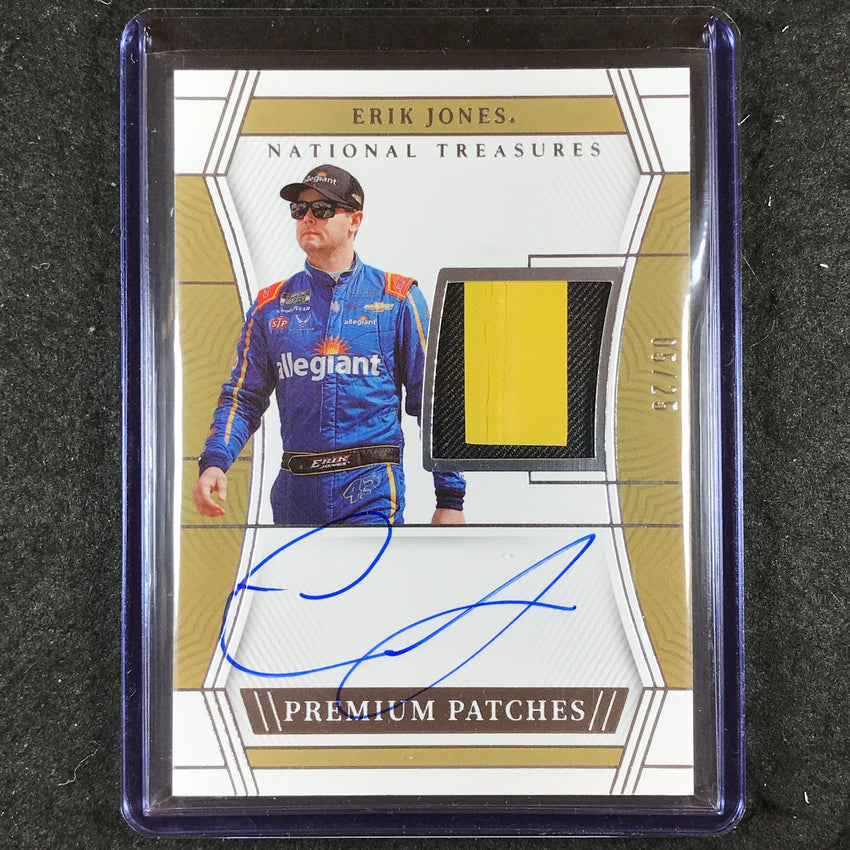 2023 National Treasures ERIK JONES Premium Patches Relic Auto 5/25