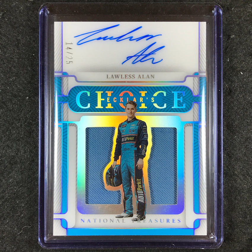 2023 National Treasures LAWLESS ALAN Ecklar's Choice Patch Auto Silver 14/25