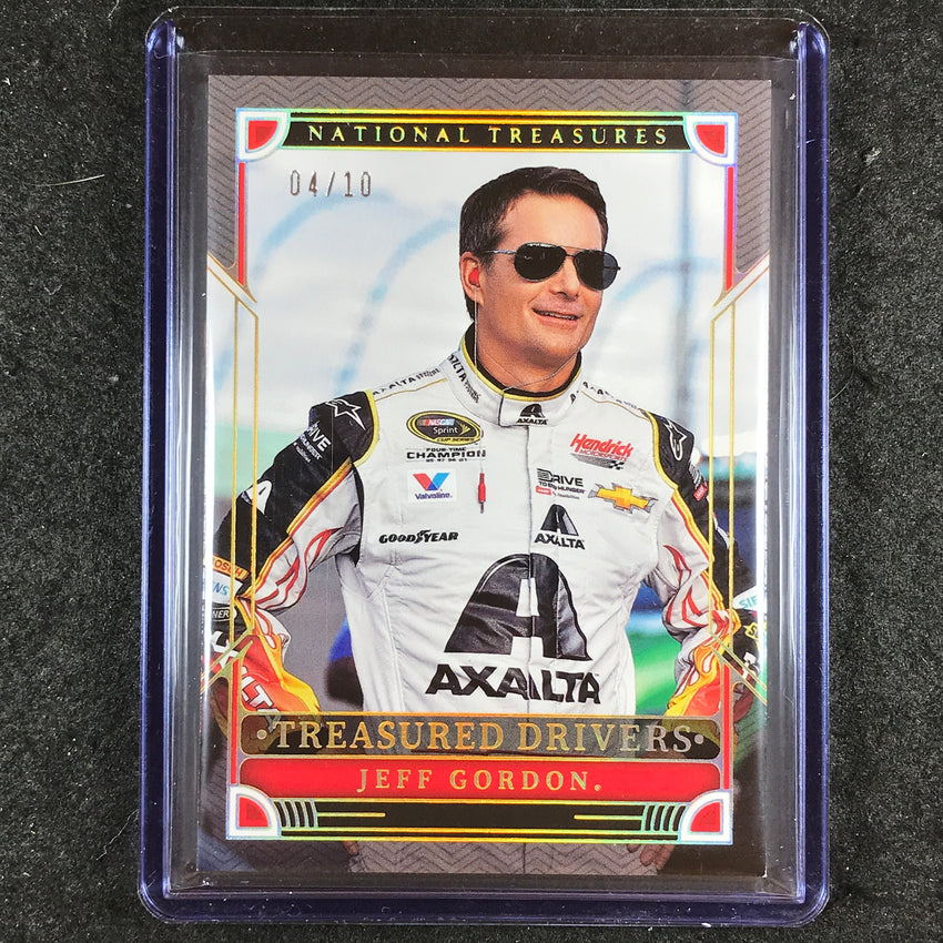 2023 National Treasures JEFF GORDON Treasured Drivers Gold Holo 4/10