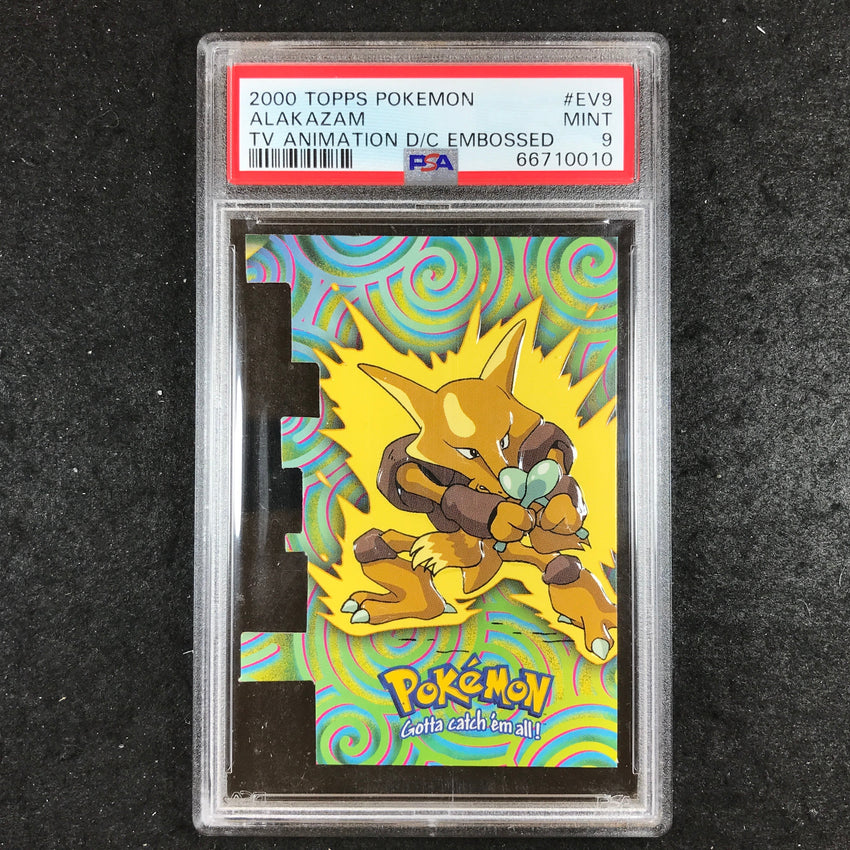 PSA 9 Alakazam - #EV9 - Embossed 2000 Topps TV Animation Edition 010