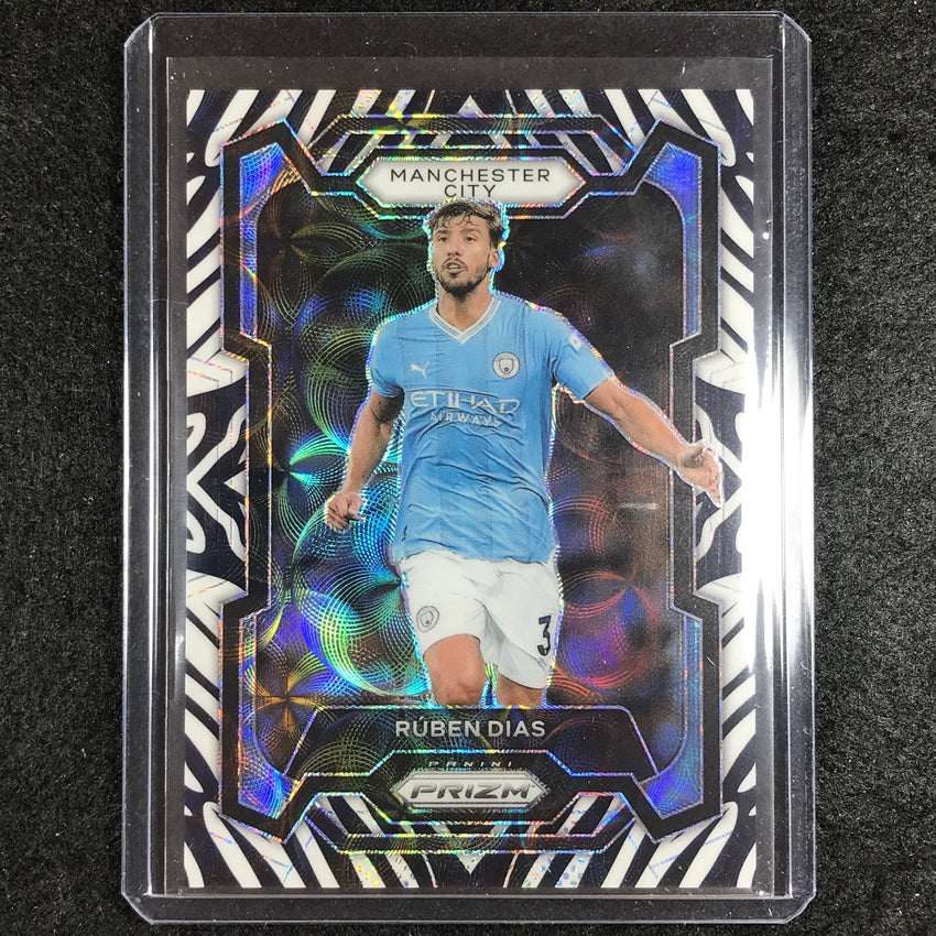 2023-24 Prizm Epl Ruben Dias Choice Zebra 10/15 No 15