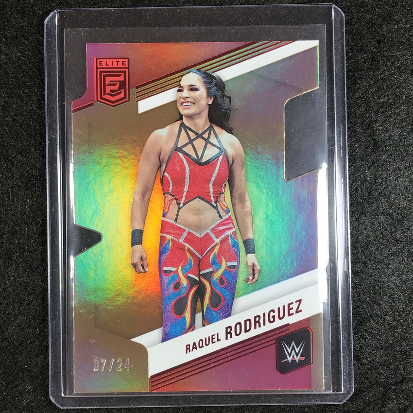 2023 Donruss Elite WWE Raquel Rodriguez Base Aspirations Die-cut 7/24
