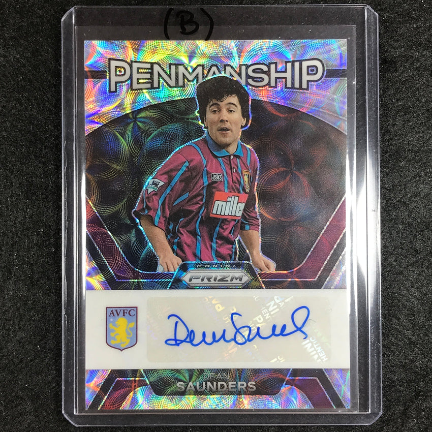 2023-24 Prizm EPL DEAN SAUNDERS Penmanship Auto Choice #DSA (B)