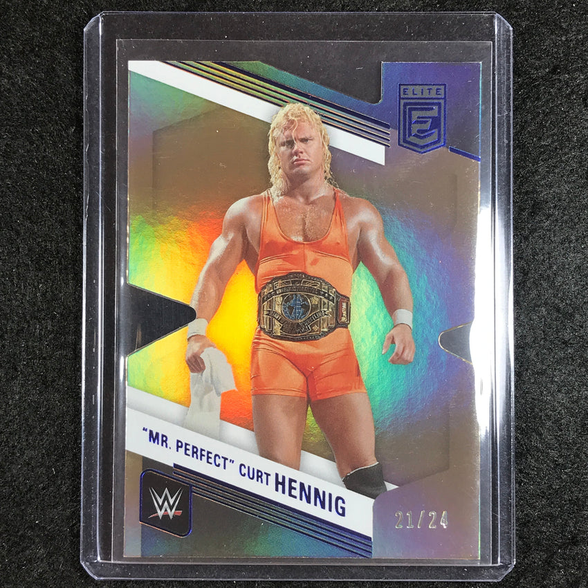 2023 Donruss Elite WWE MR. PERFECT CURT HENNIG Legends Aspirations Die-Cut 21/24