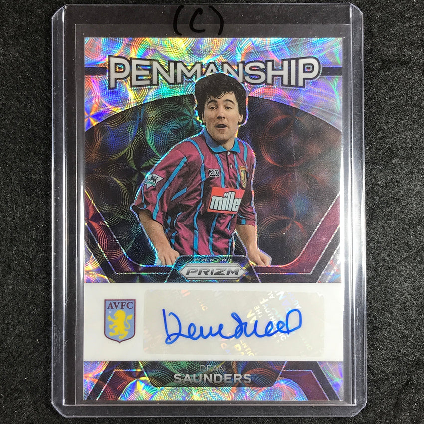 2023-24 Prizm EPL DEAN SAUNDERS Penmanship Auto Choice #DSA (C)