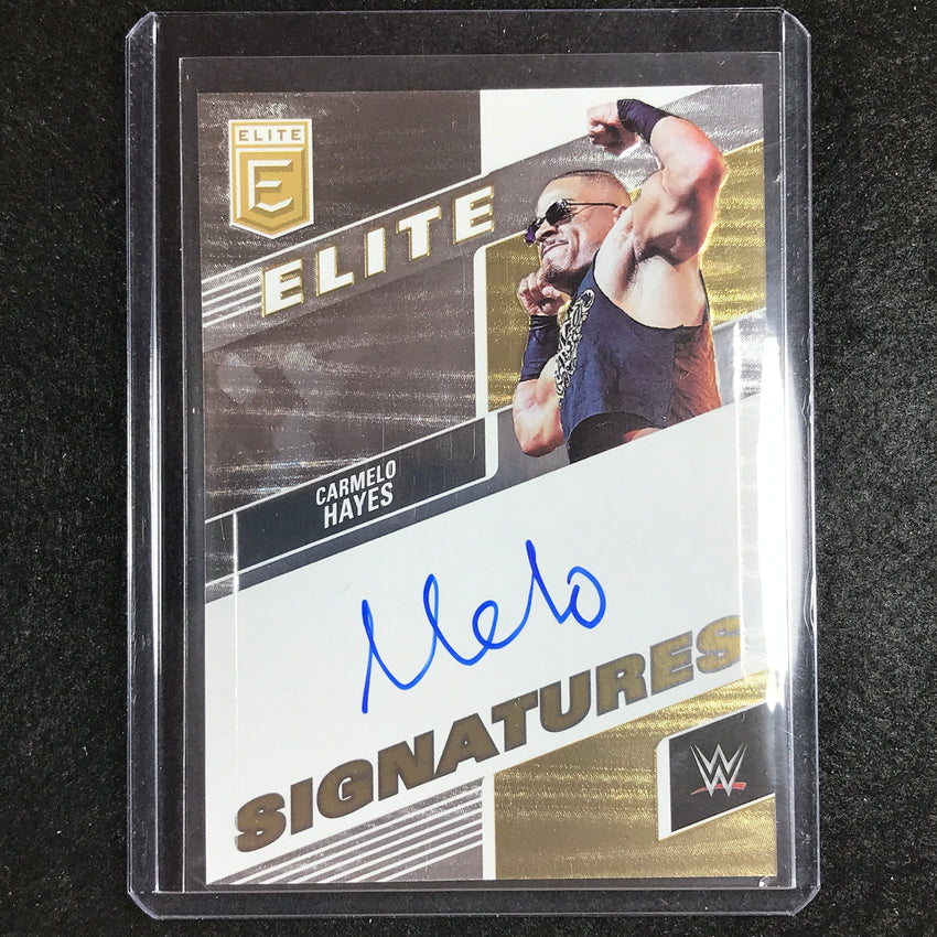 2023 Donruss Elite WWE Carmelo Hayes Elite Signatures Auto No Chy