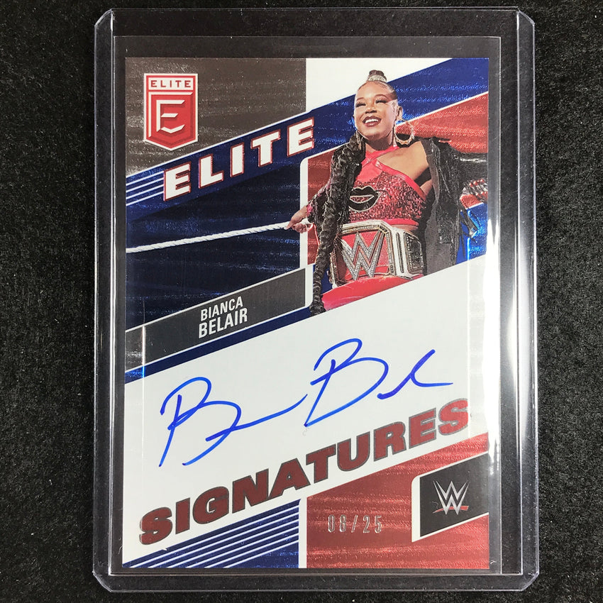 2023 Donruss Elite WWE Bianca Belair Elite Signatures Auto Blue 8/25