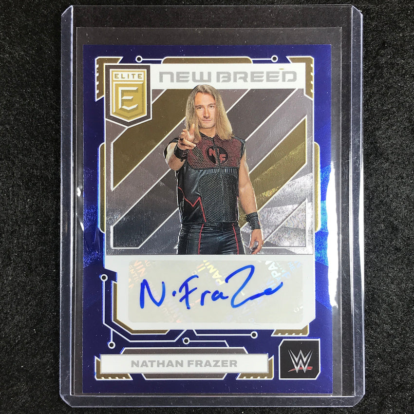 2023 Donruss Elite WWE Nathan Frazer New Breed Auto Blue 20/25