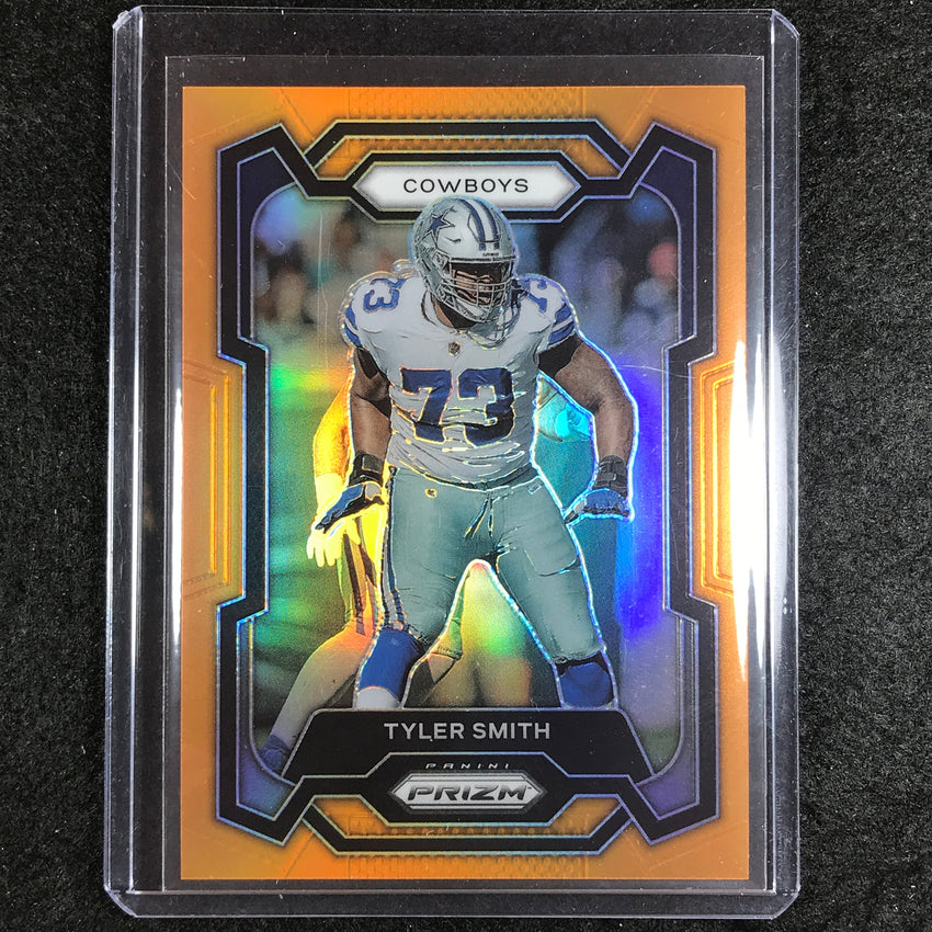 2023 Prizm Football Tyler Smith Base Orange 157/249 #83