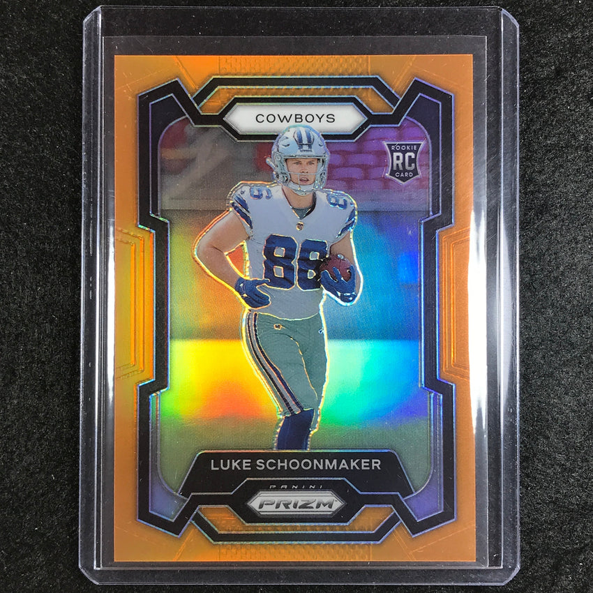 2023 Prizm Football Luke Schoonmaker Rookie Base Orange 88/249 #325