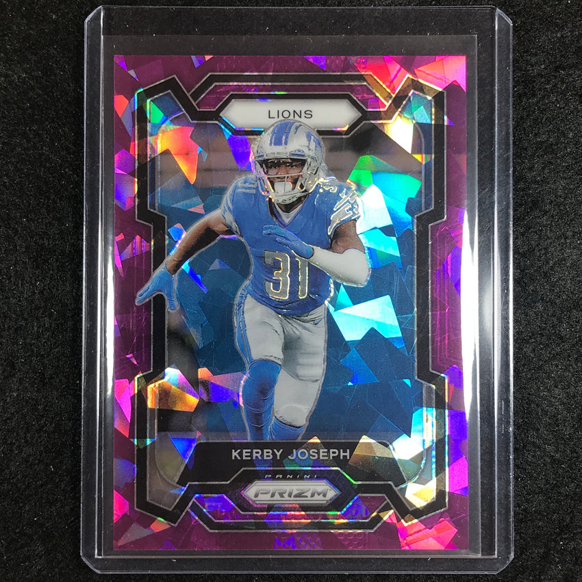 2023 Prizm Football Kerby Joseph Base Purple Ice 170/225 #101