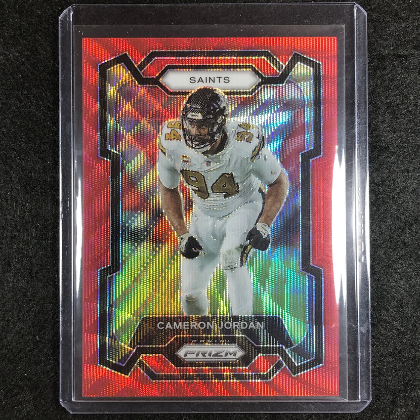 2023 Prizm Football Cameron Jordan Base Red Wave 60/149 #211
