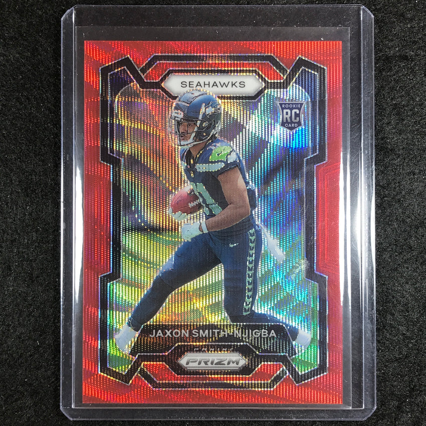 2023 Prizm Football Jaxon Smith-njigba Rookie Base Red Wave 41/149 No 390