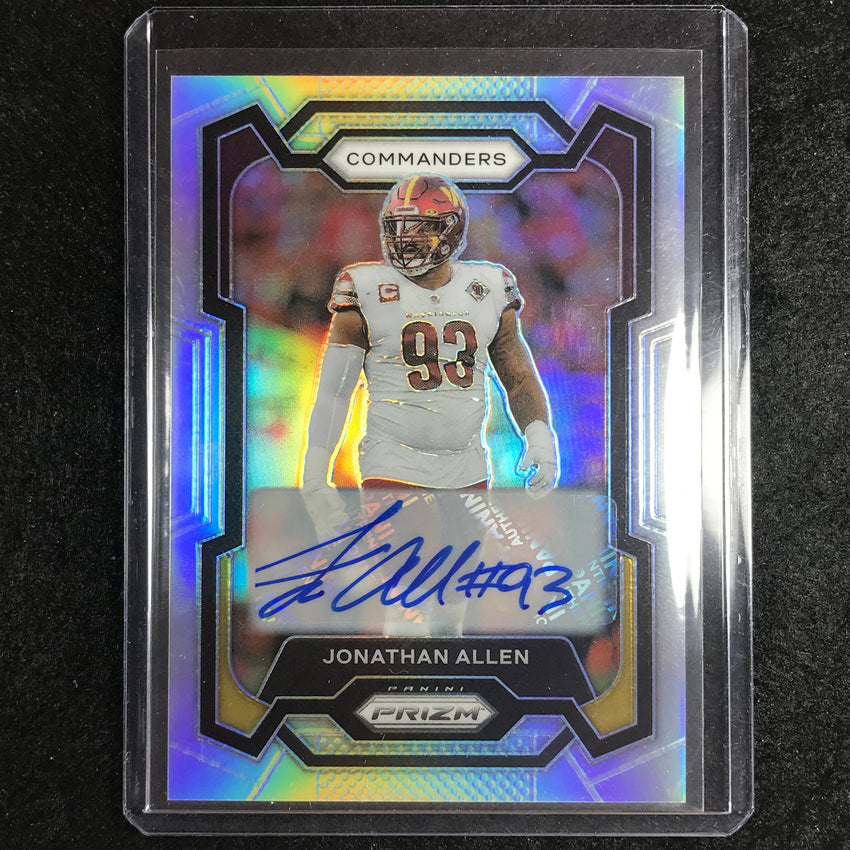 2023 Prizm Football Jonathan Allen Base Auto Silver Prizm #298