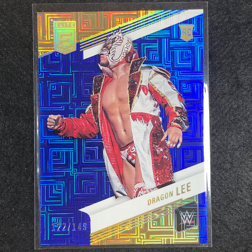 2023 Donruss Elite WWE Dragon Lee Rookie Base Blue 122/149 #15