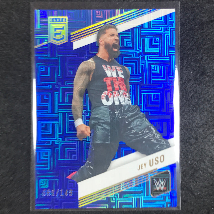 2023 Donruss Elite WWE JEY USO Base Blue 89/149 #80