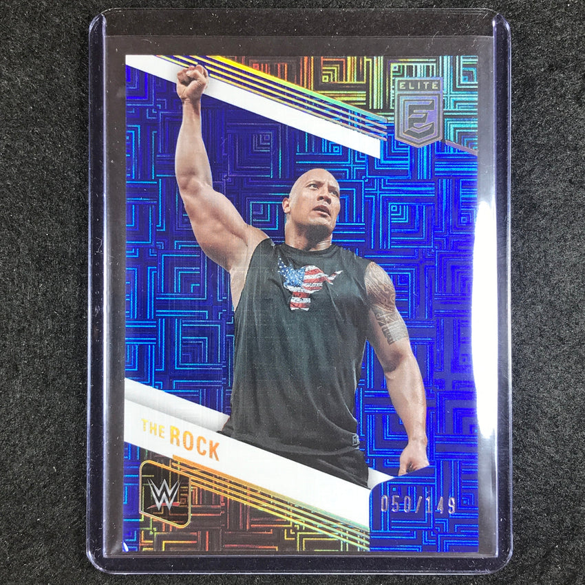 2023 Donruss Elite WWE The Rock Legends Base Blue 50/149 No 142