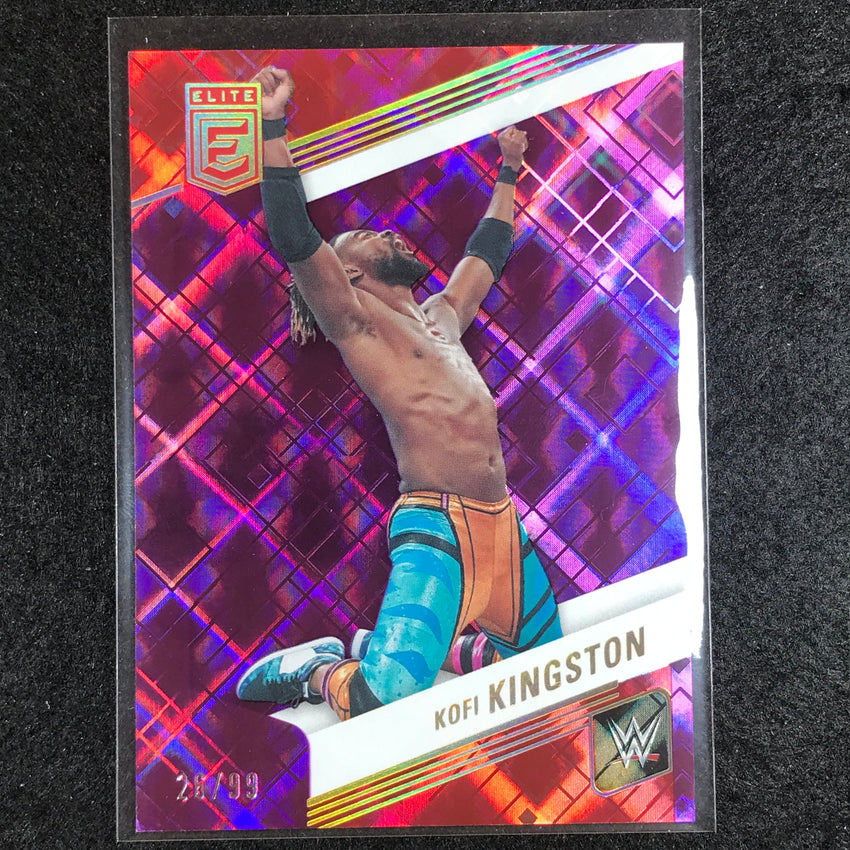 2023 Donruss Elite WWE Kofi Kingston Base Purple 26/99 #27