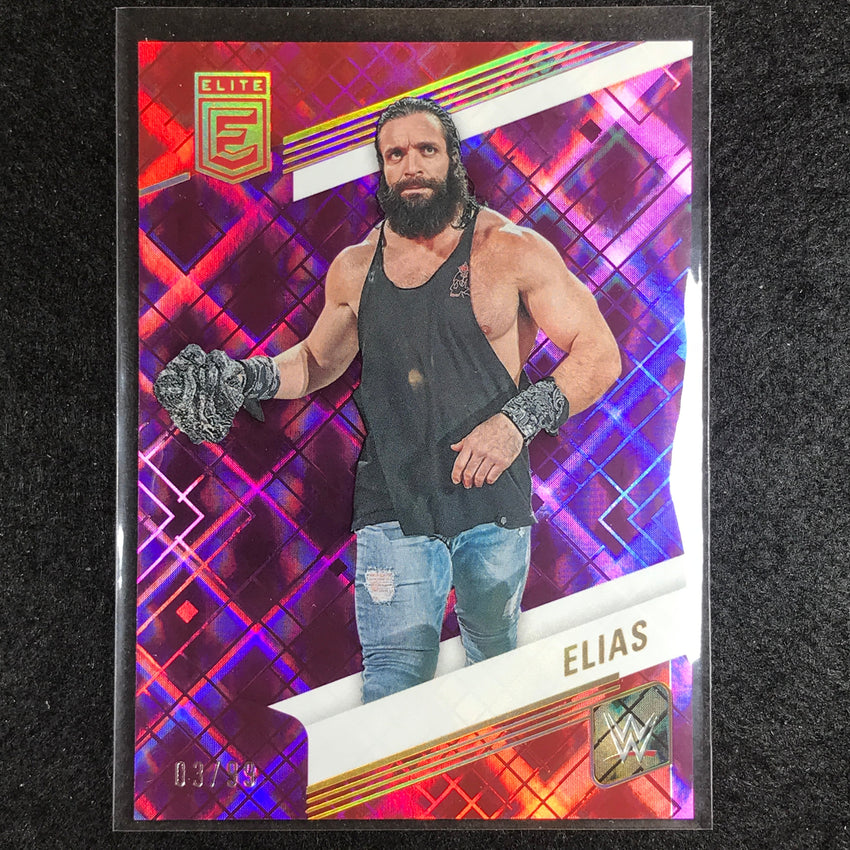 2023 Donruss Elite WWE ELIAS Base Purple 3/99 #35