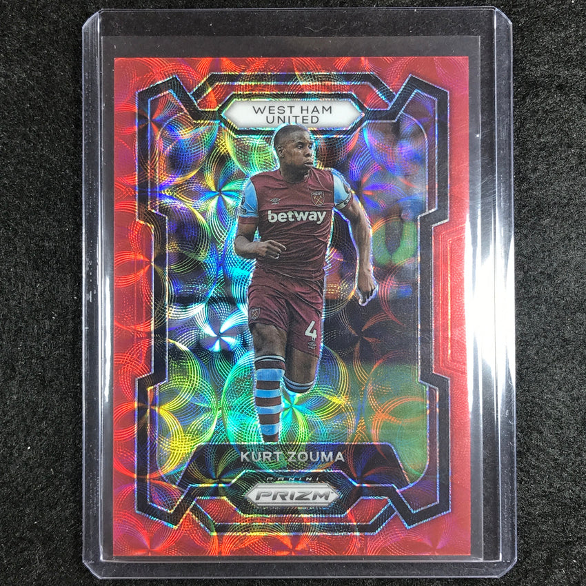 2023-24 Prizm Epl Kurt Zouma Choice Red 3/30 #219