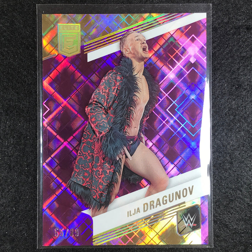 2023 Donruss Elite WWE Ilja Dragunov Base Purple 55/99 #65