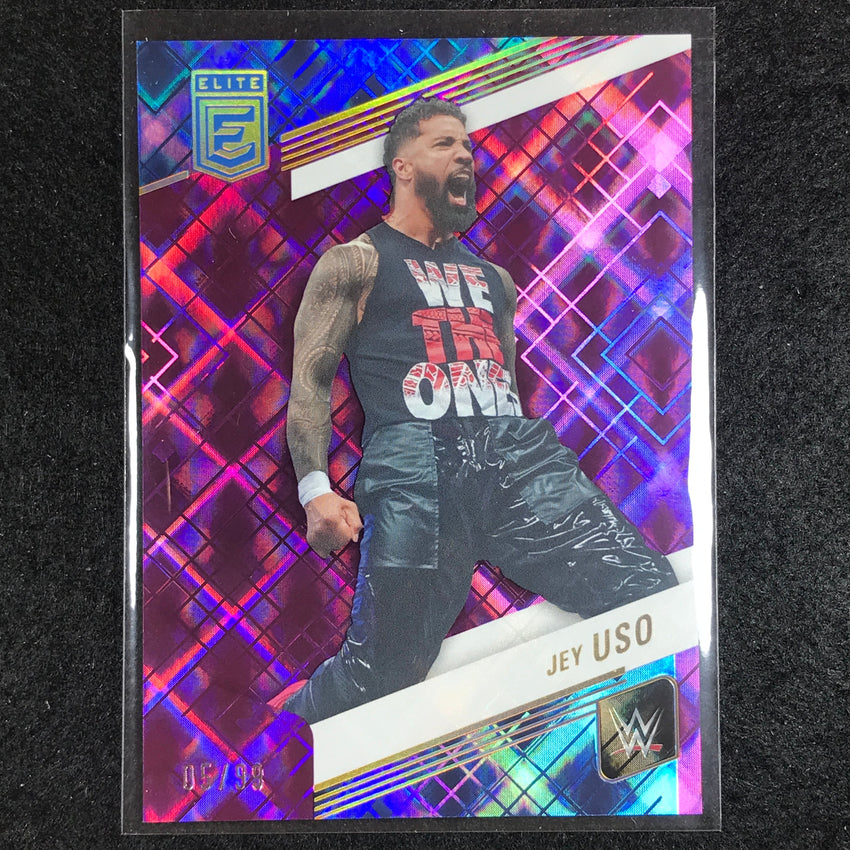 2023 Donruss Elite WWE JEY USO Base Purple 5/99 #80