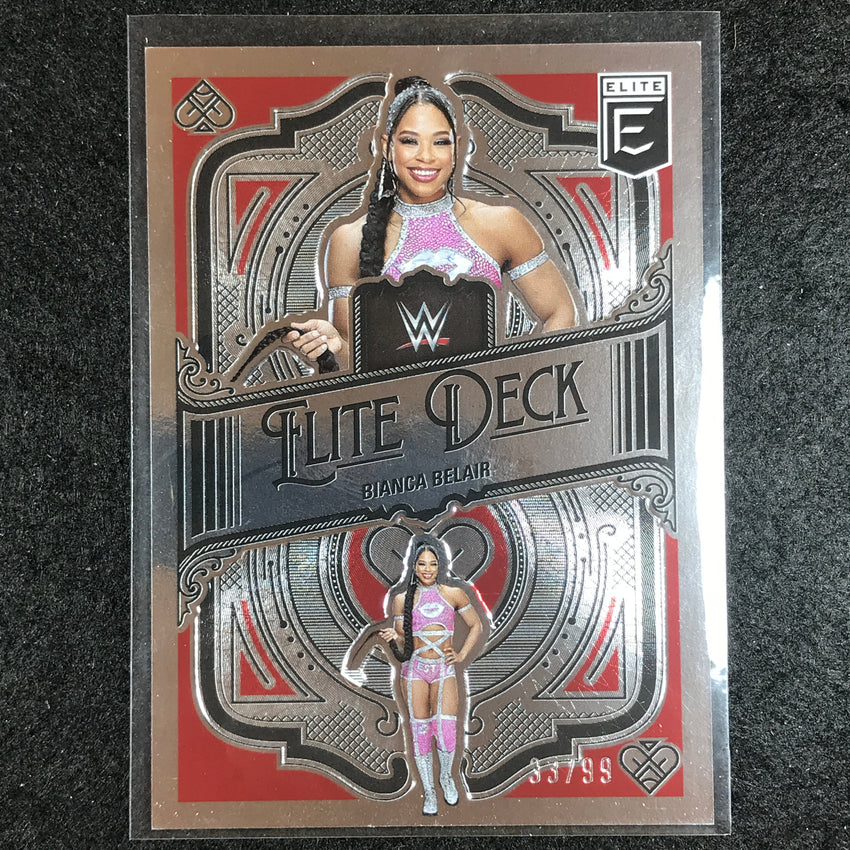 2023 Donruss Elite WWE Bianca Belair Elite Deck Red 33/99