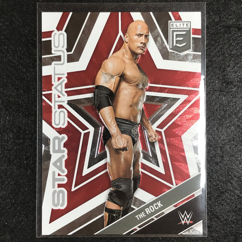 2023 Donruss Elite WWE The Rock Star Status Red 30/99