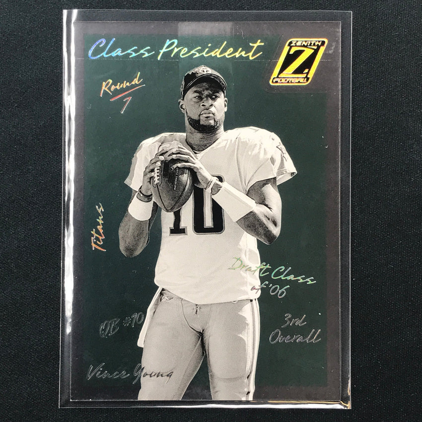 2023 Zenith Football VINCE YOUNG Class President Base #2006