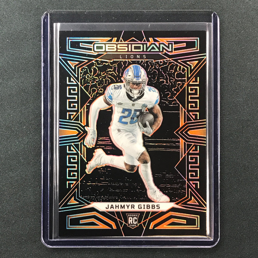 2023 Obsidian Football JAHMYR GIBBS Rookie Base Orange Electric Etch 1/49