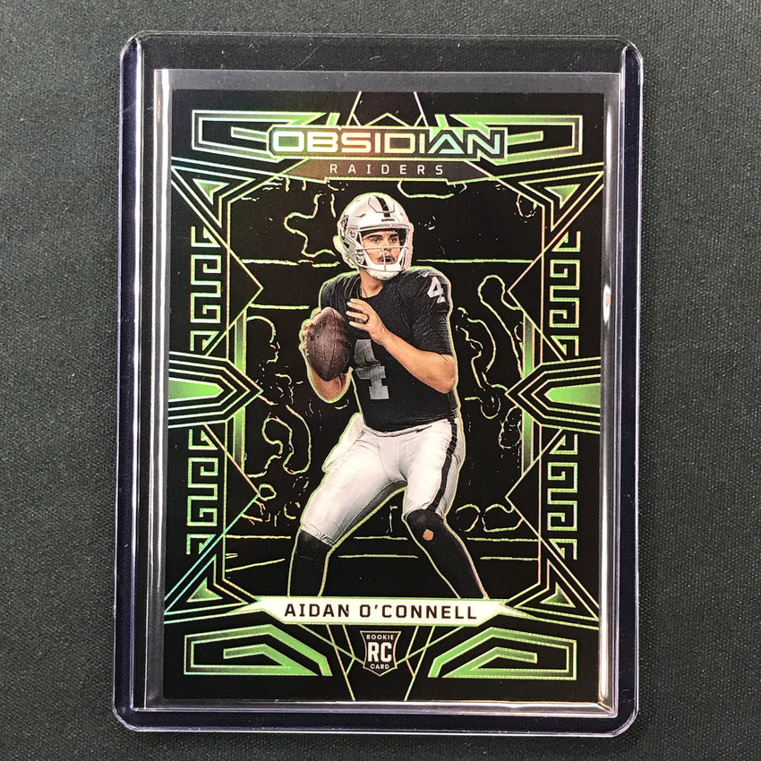 2023 Obsidian Football AIDAN OCONNELL Rookie Base Green Electric Etch 18/25