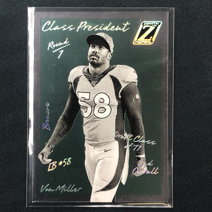 2023 Zenith Football VON MILLER Class President Base #2011