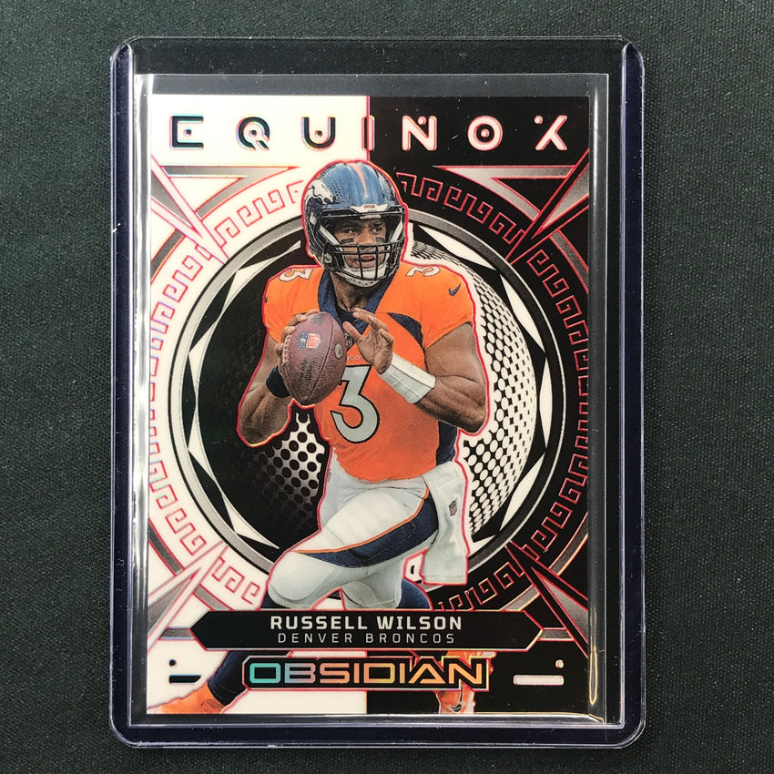2023 Obsidian Football RUSSELL WILSON Equinox SP Red Electric Etch 1/10