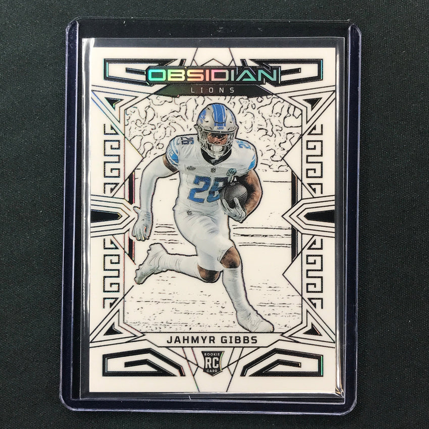 2023 Obsidian Football JAHMYR GIBBS Rookie Base Contra Electric Etch SSP #128
