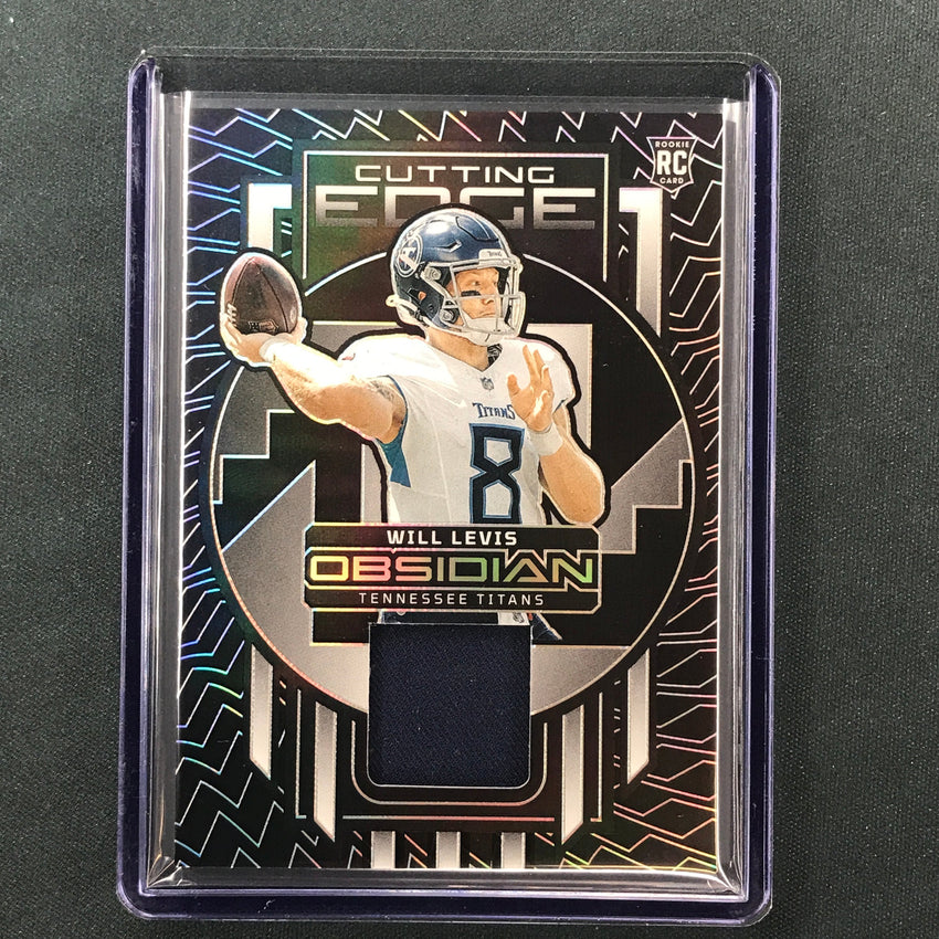 2023 Obsidian Football WILL LEVIS Cutting Edge Rookie Jersey Relic Base 132/199