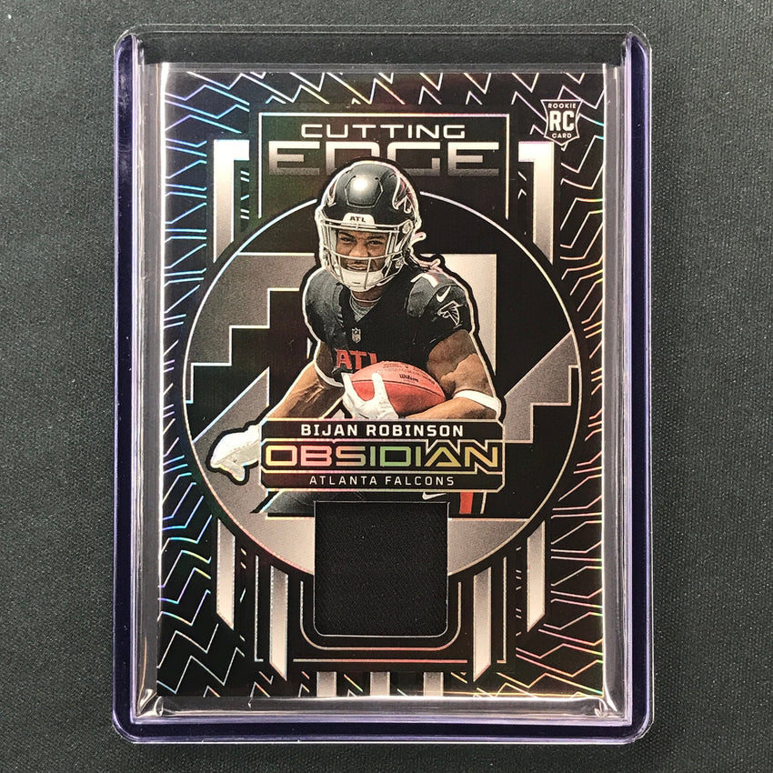 2023 Obsidian Football BIJAN ROBINSON Cutting Edge Rookie Jersey Base 37/199
