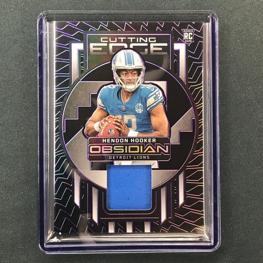 2023 Obsidian Football HENDON HOOKER Cutting Edge Rookie Jersey Purple 43/75