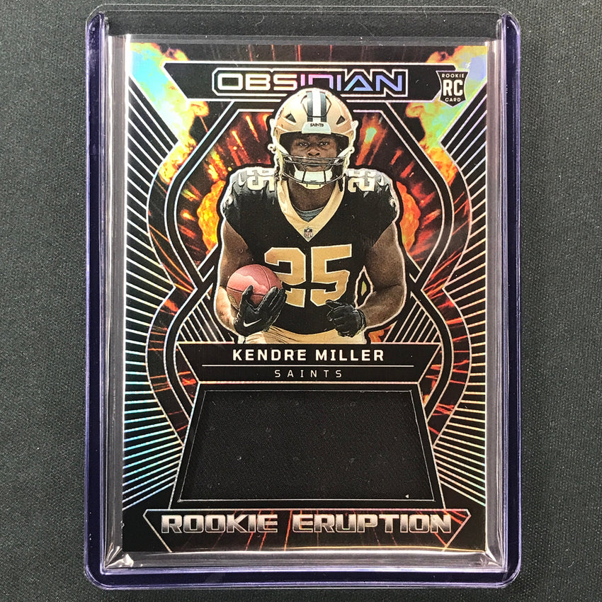 2023 Obsidian Football KENDRE MILLER Rookie Eruption Jersey Relic Base 95/199