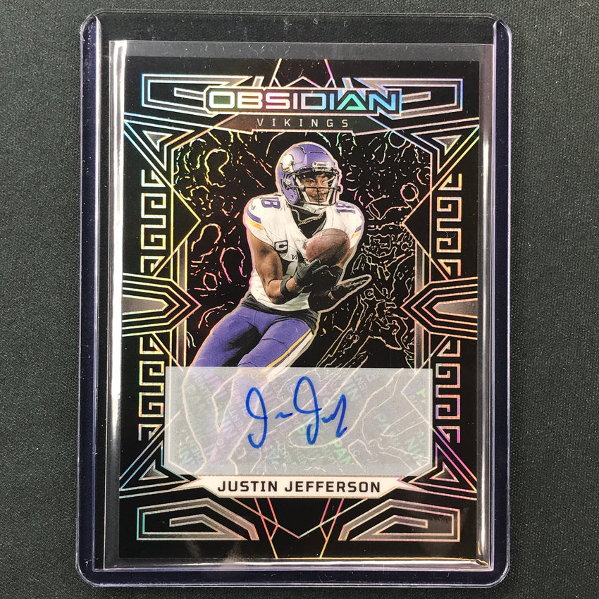 2023 Obsidian Football JUSTIN JEFFERSON Base Auto No.63