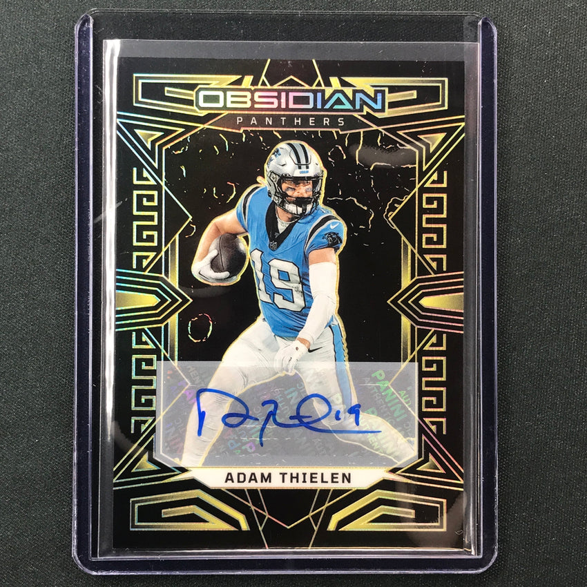 2023 Obsidian Football ADAM THIELEN Base Auto Yellow Electric Etch 3/10