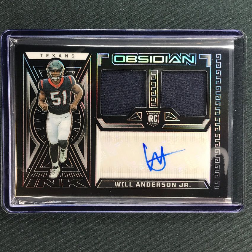 2023 Obsidian Football WILL ANDERSON JR. Rookie Jersey Ink Auto Base 15/199