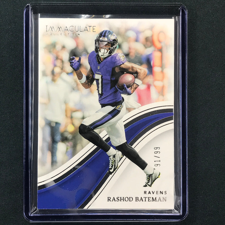2023 Immaculate Football RASHOD BATEMAN Base Action 91/99