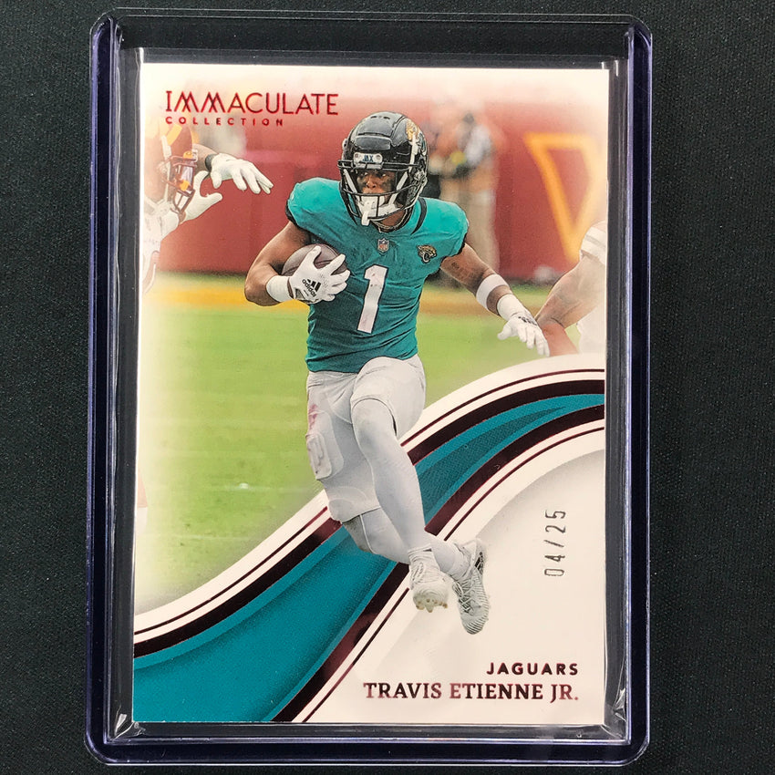 2023 Immaculate Football TRAVIS ETIENNE JR. Base Action Red 4/25